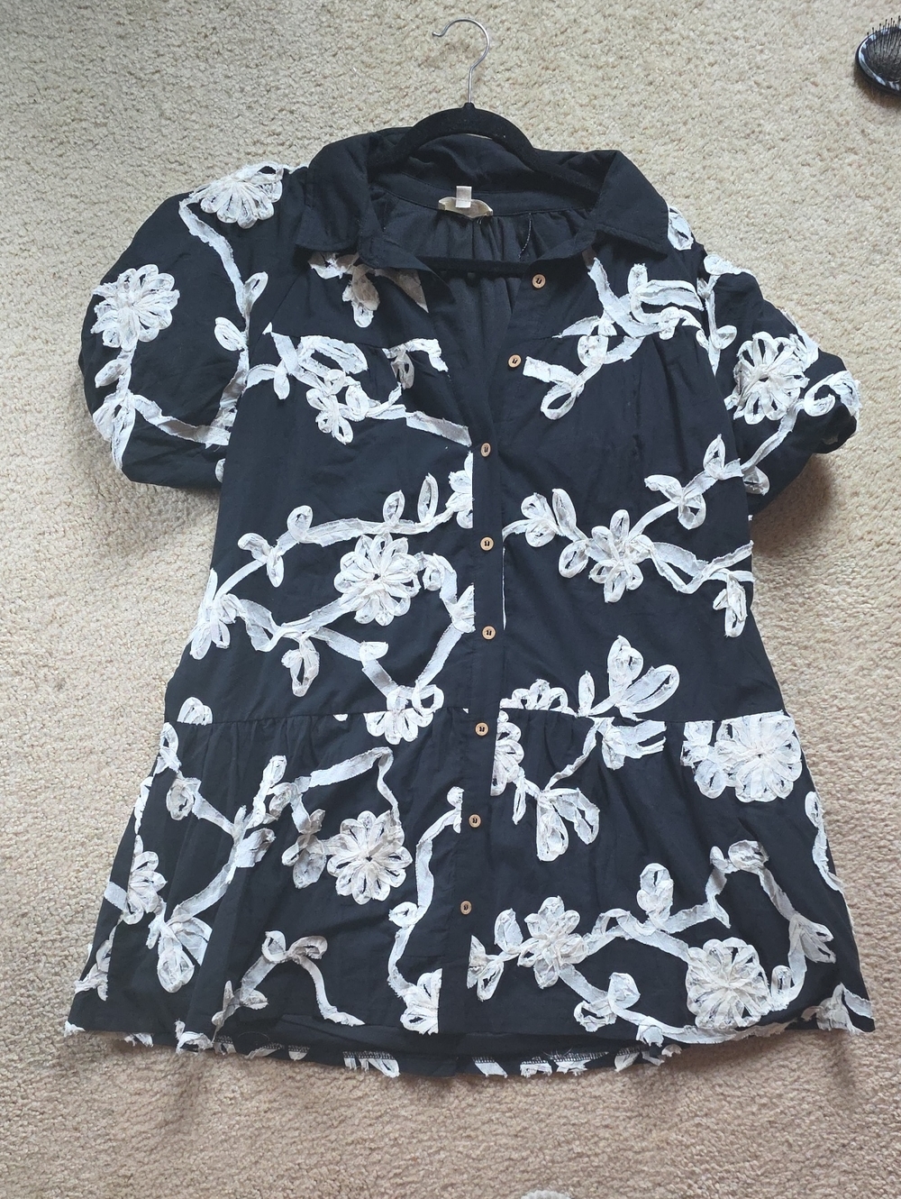 Black & White Floral Dress